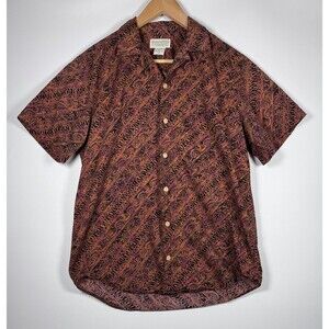 Vintage‎ Banana Republic Safari and Travel Shirt Mens XS Brown Black Resortwear
